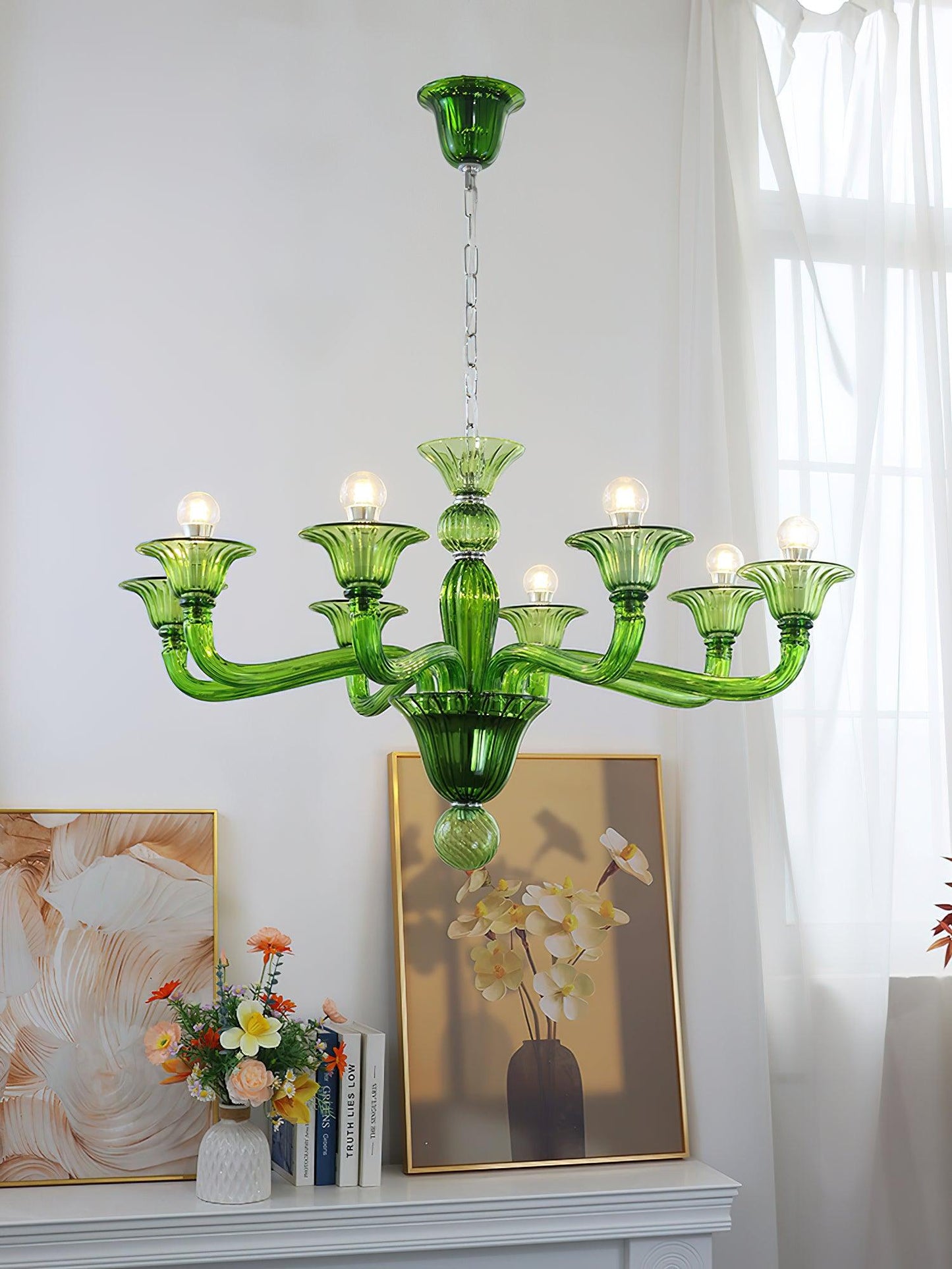 Calle Rafina Chandelier - Elegant Design with Adjustable Height & LED