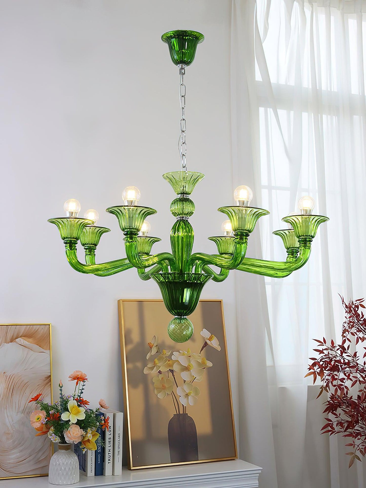 Calle Rafina Chandelier - Elegant Design with Adjustable Height & LED