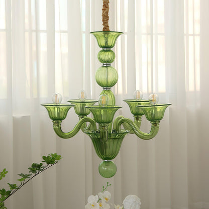 Calle Rafina Chandelier - Elegant Design with Adjustable Height & LED