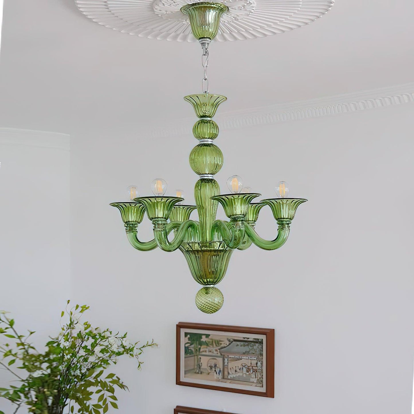 Calle Rafina Chandelier - Elegant Design with Adjustable Height & LED