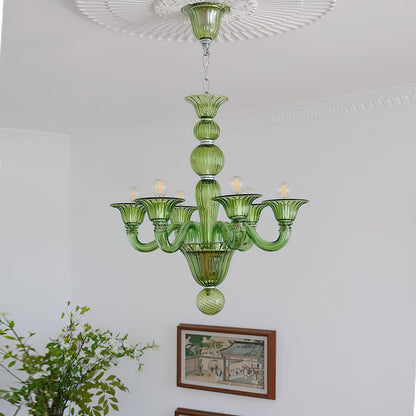 Calle Rafina Chandelier - Elegant Design with Adjustable Height & LED