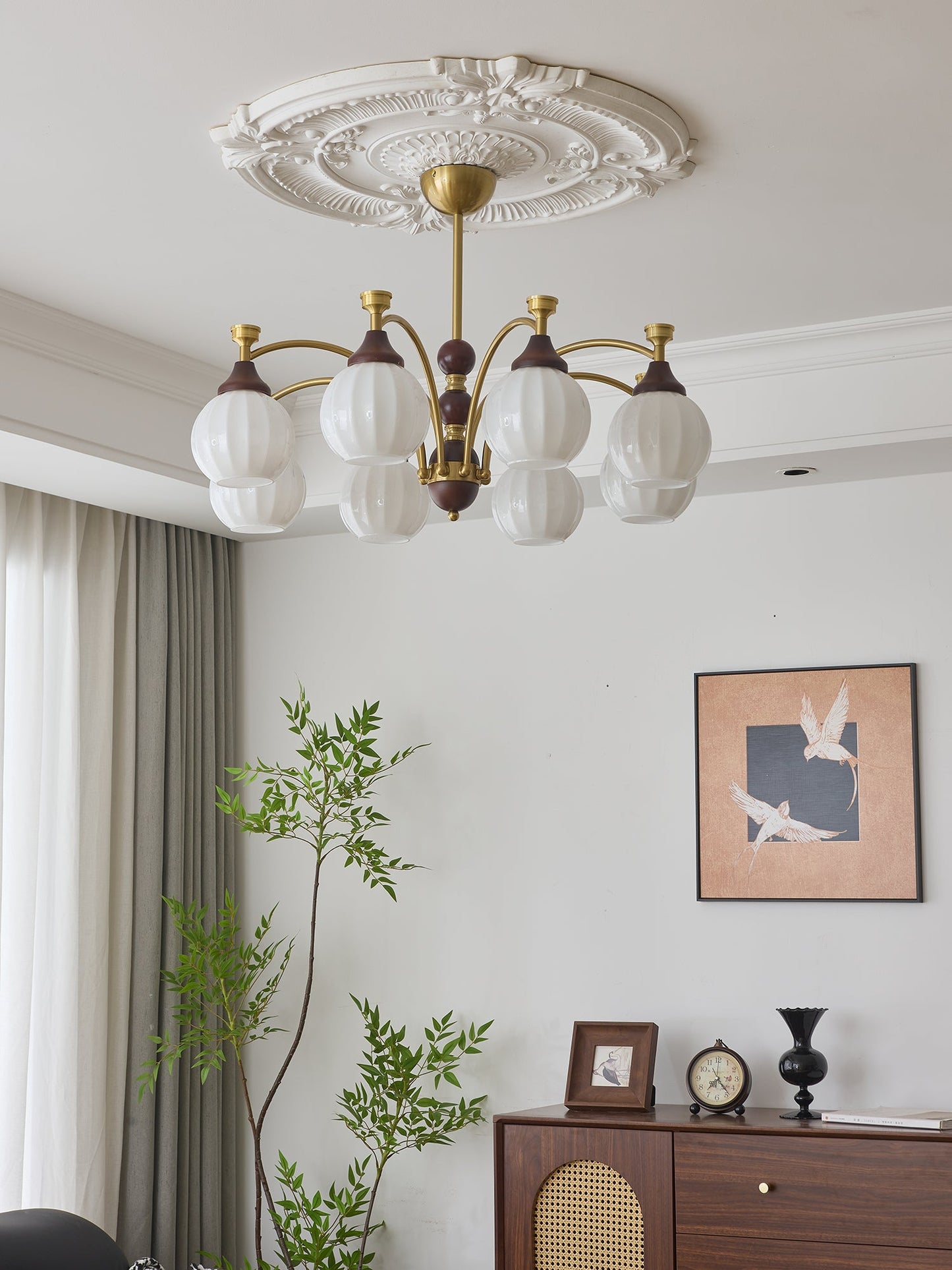 Callidora Crystal Chandelier - Elegant Design with Adjustable Height