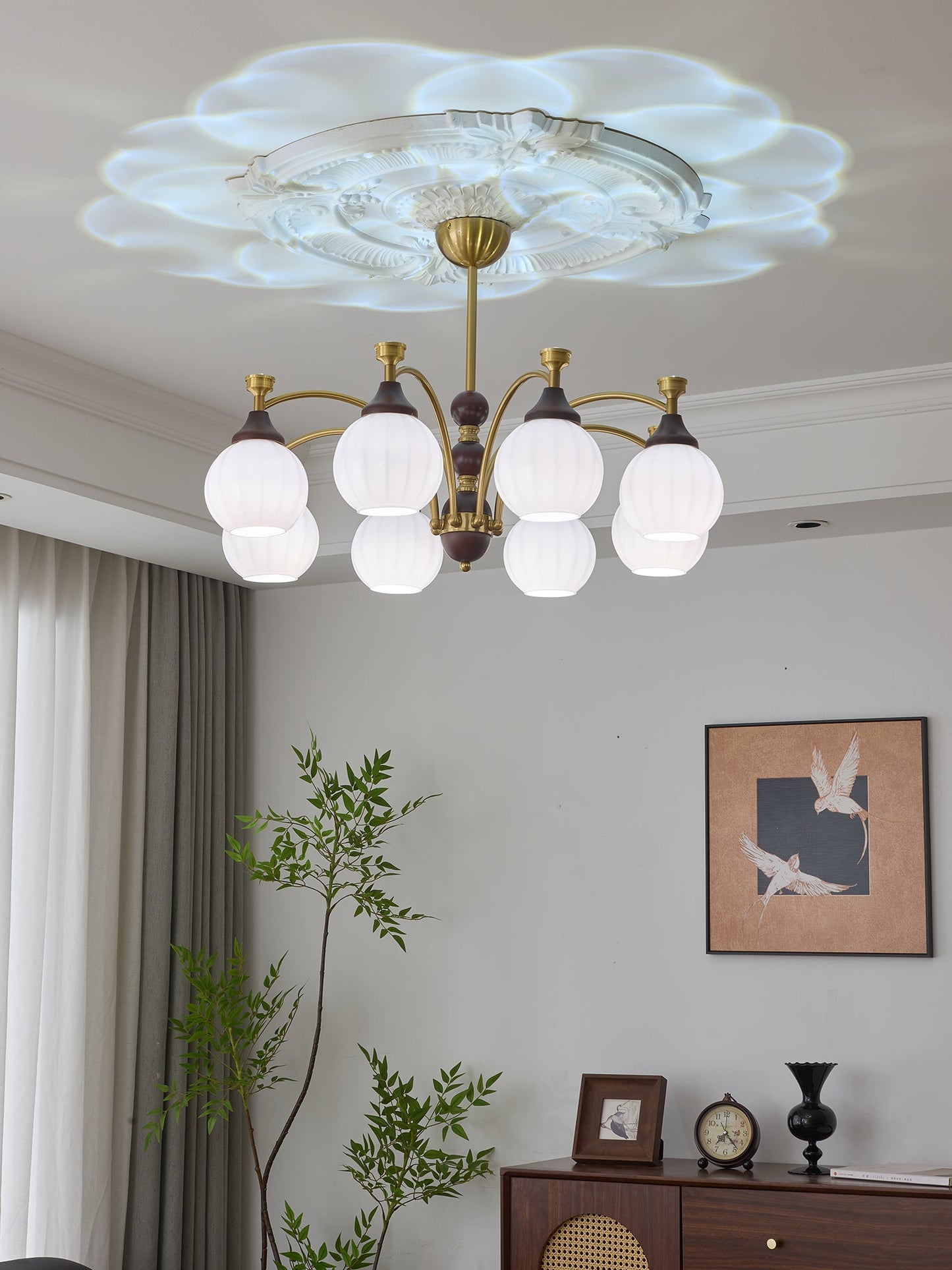 Callidora Crystal Chandelier - Elegant Design with Adjustable Height