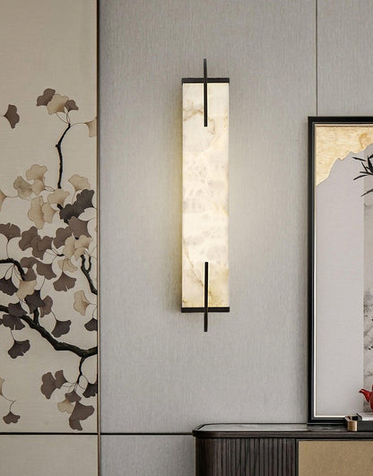 Calliope Alabaster Wall Sconce - Elegant Design with Soft Glow Lightin