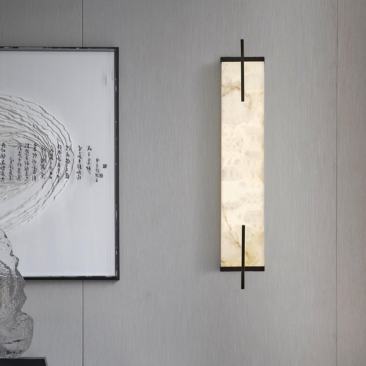 Calliope Alabaster Wall Sconce - Elegant Design with Soft Glow Lightin