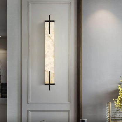 Calliope Alabaster Wall Sconce - Elegant Design with Soft Glow Lightin