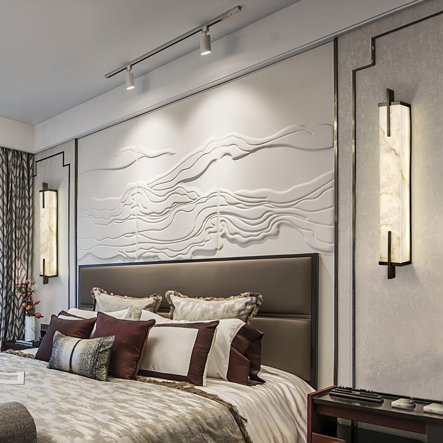 Calliope Alabaster Wall Sconce - Elegant Design with Soft Glow Lightin