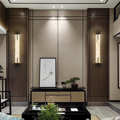 Calliope Alabaster Wall Sconce - Elegant Design with Soft Glow Lightin