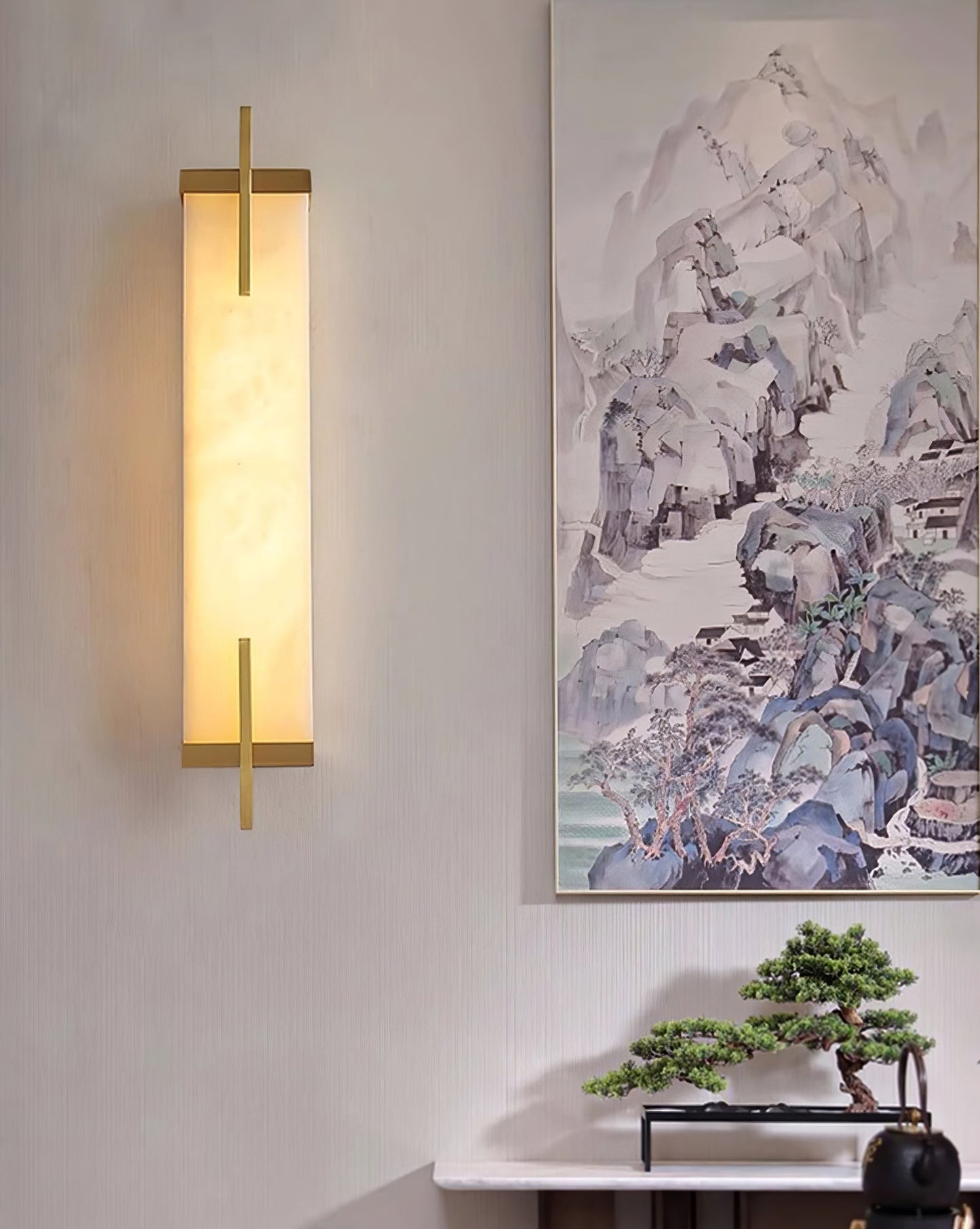 Calliope Alabaster Wall Sconce - Elegant Design with Soft Glow Lightin