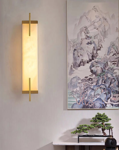 Calliope Alabaster Wall Sconce - Elegant Design with Soft Glow Lightin