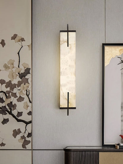 Calliope Alabaster Wall Sconce - Elegant Design with Soft Glow Lightin