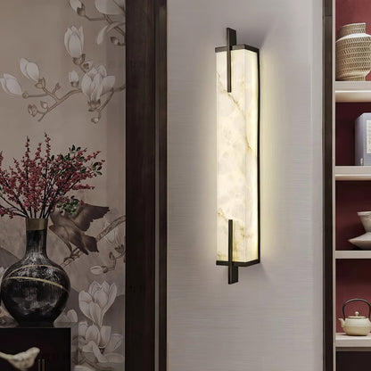 Calliope Alabaster Wall Sconce - Elegant Design with Soft Glow Lightin