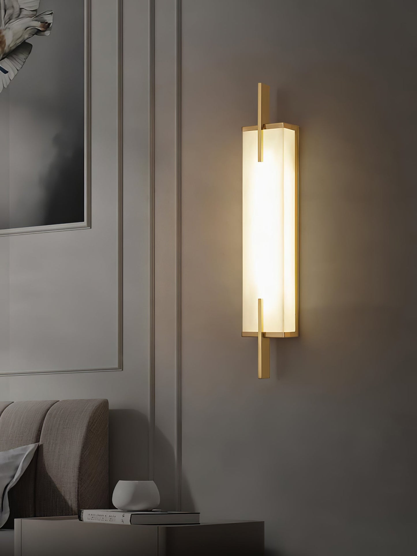Calliope Alabaster Wall Sconce - Elegant Design with Soft Glow Lightin