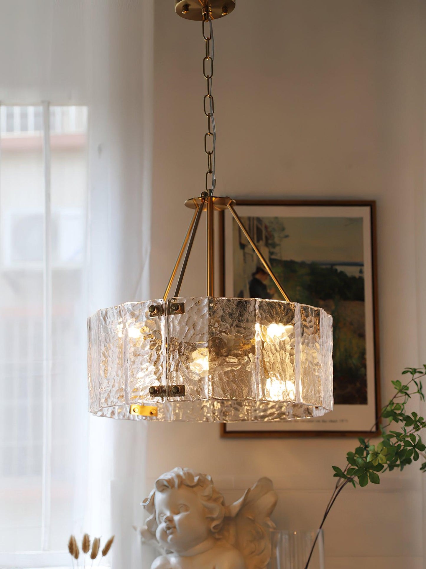 Calvert Chandelier - Elegant Lighting Fixture with Adjustable Height &