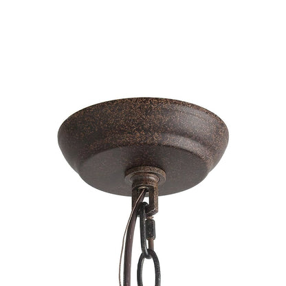 Candlestick Farmhouse Chandelier - Rustic Design with Adjustable Heigh