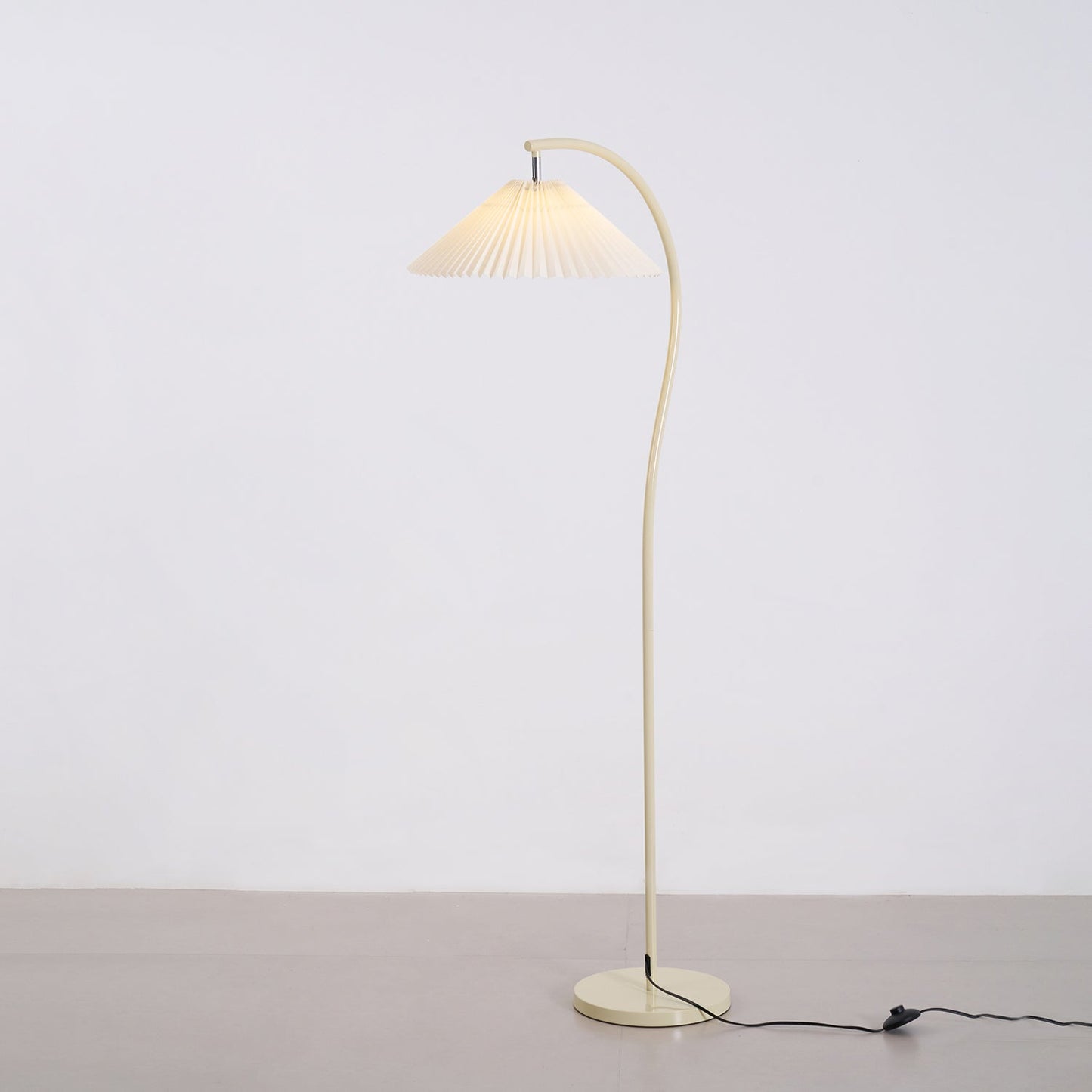 Crescini Pleated Floor Lamp - Adjustable Brightness & Elegant Design
