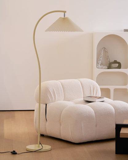 Crescini Pleated Floor Lamp - Adjustable Brightness & Elegant Design