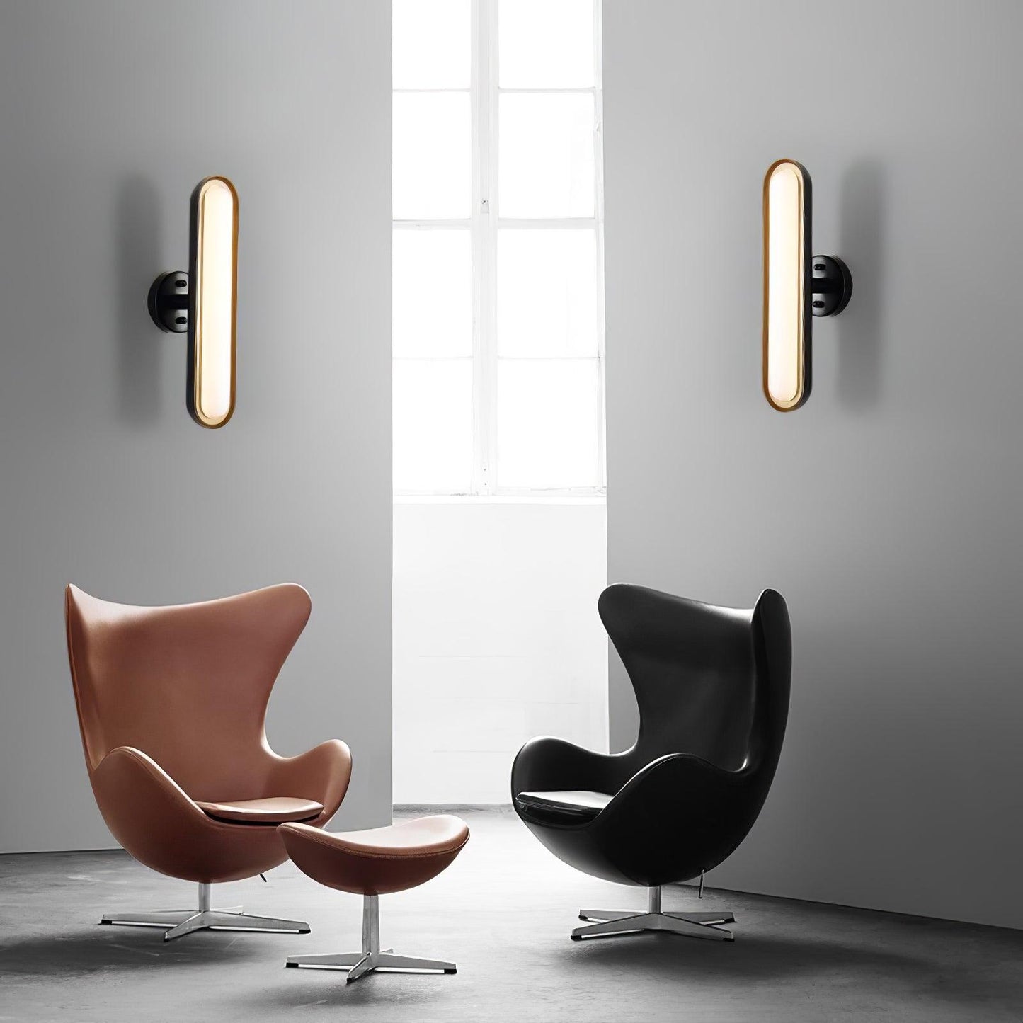Capsule Wall Lamp - Modern Design with Adjustable Brightness & Energy