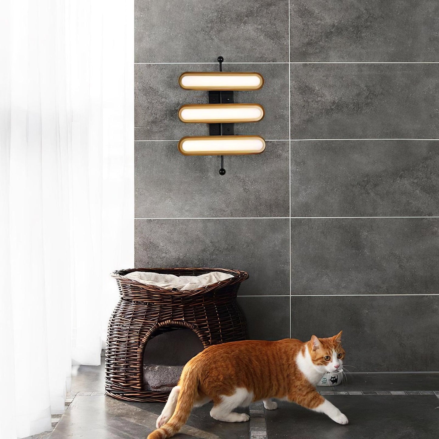 Capsule Wall Lamp - Modern Design with Adjustable Brightness & Energy