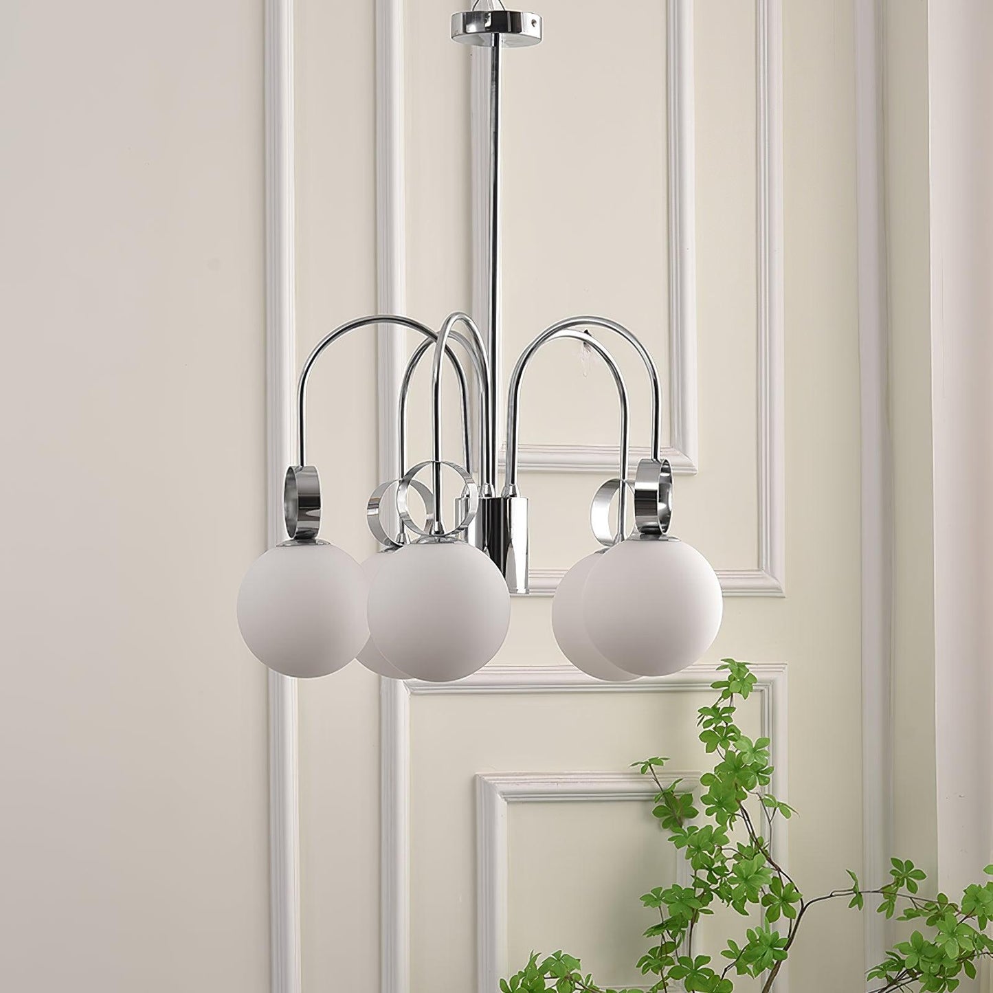 Carisa Collection Modern Chandelier with Adjustable Brightness & Elega