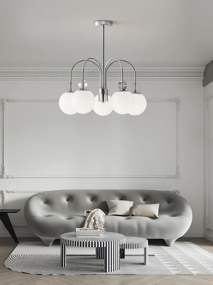 Carisa Collection Modern Chandelier with Adjustable Brightness & Elega