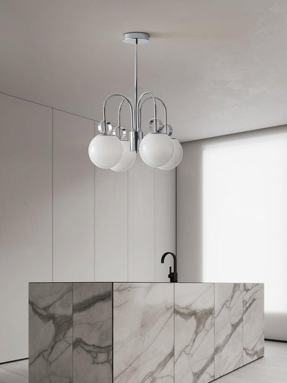 Carisa Collection Modern Chandelier with Adjustable Brightness & Elega