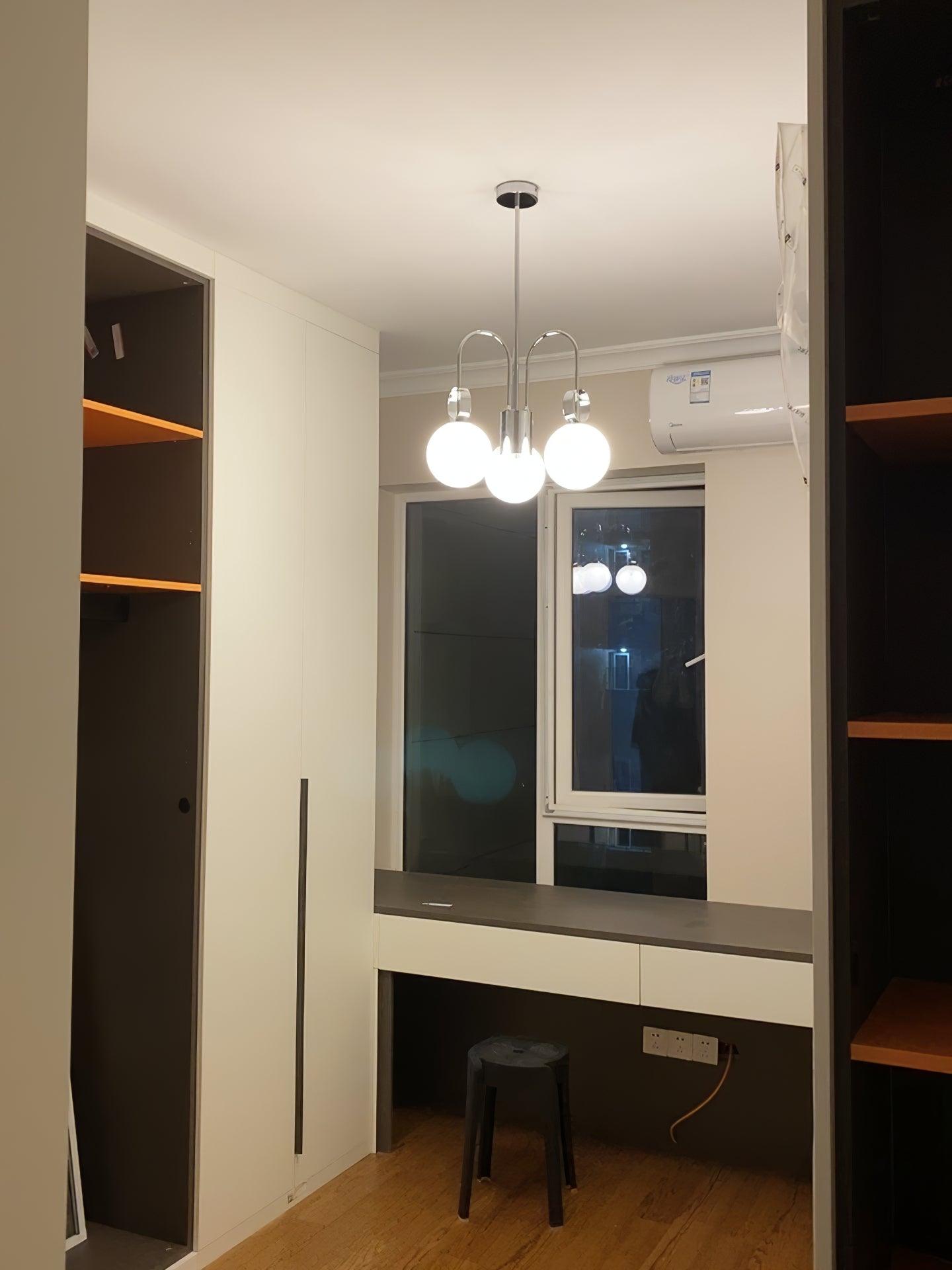 Carisa Collection Modern Chandelier with Adjustable Brightness & Elega