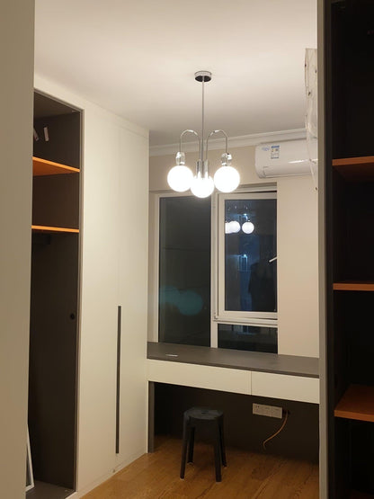 Carisa Collection Modern Chandelier with Adjustable Brightness & Elega