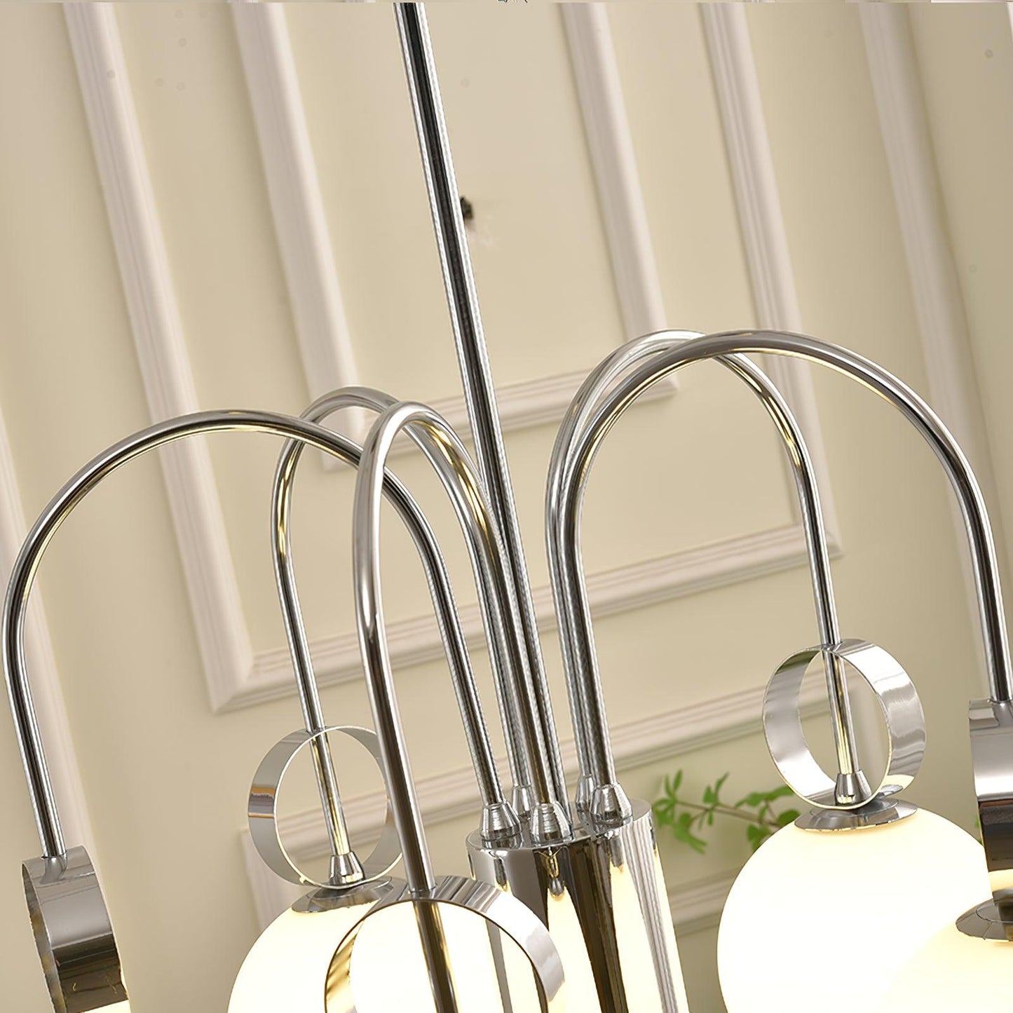 Carisa Collection Modern Chandelier with Adjustable Brightness & Elega