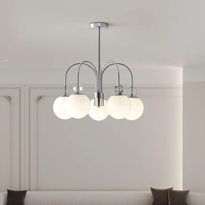 Carisa Collection Modern Chandelier with Adjustable Brightness & Elega