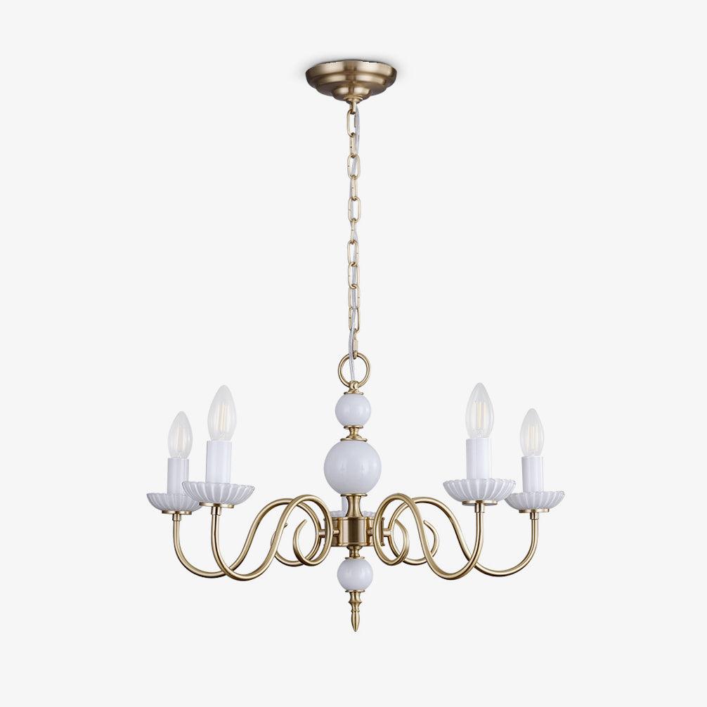 Carlita Crystal Chandelier - Elegant Lighting with Adjustable Height