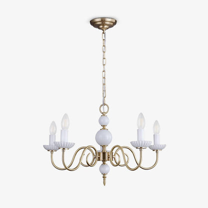 Carlita Crystal Chandelier - Elegant Lighting with Adjustable Height