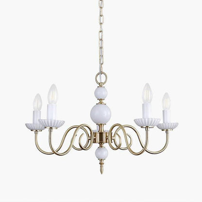 Carlita Crystal Chandelier - Elegant Lighting with Adjustable Height