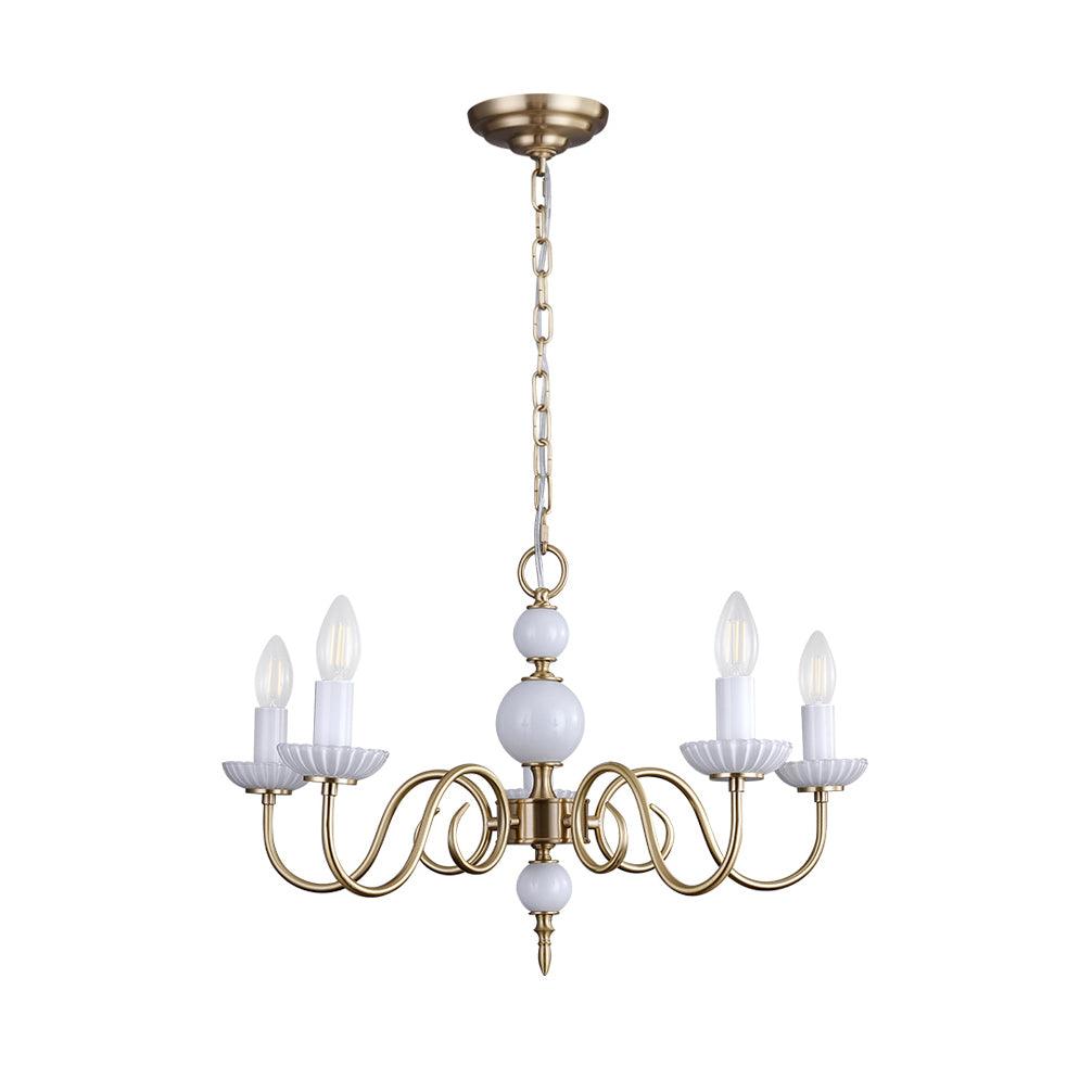 Carlita Crystal Chandelier - Elegant Lighting with Adjustable Height