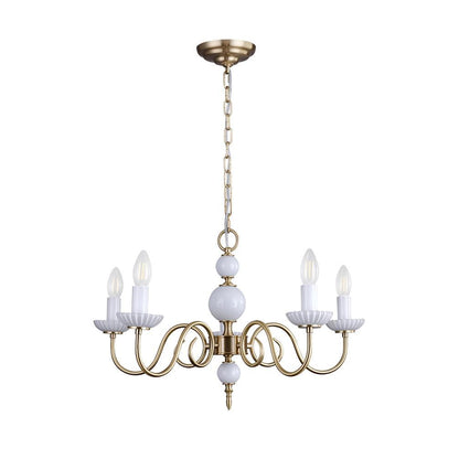 Carlita Crystal Chandelier - Elegant Lighting with Adjustable Height