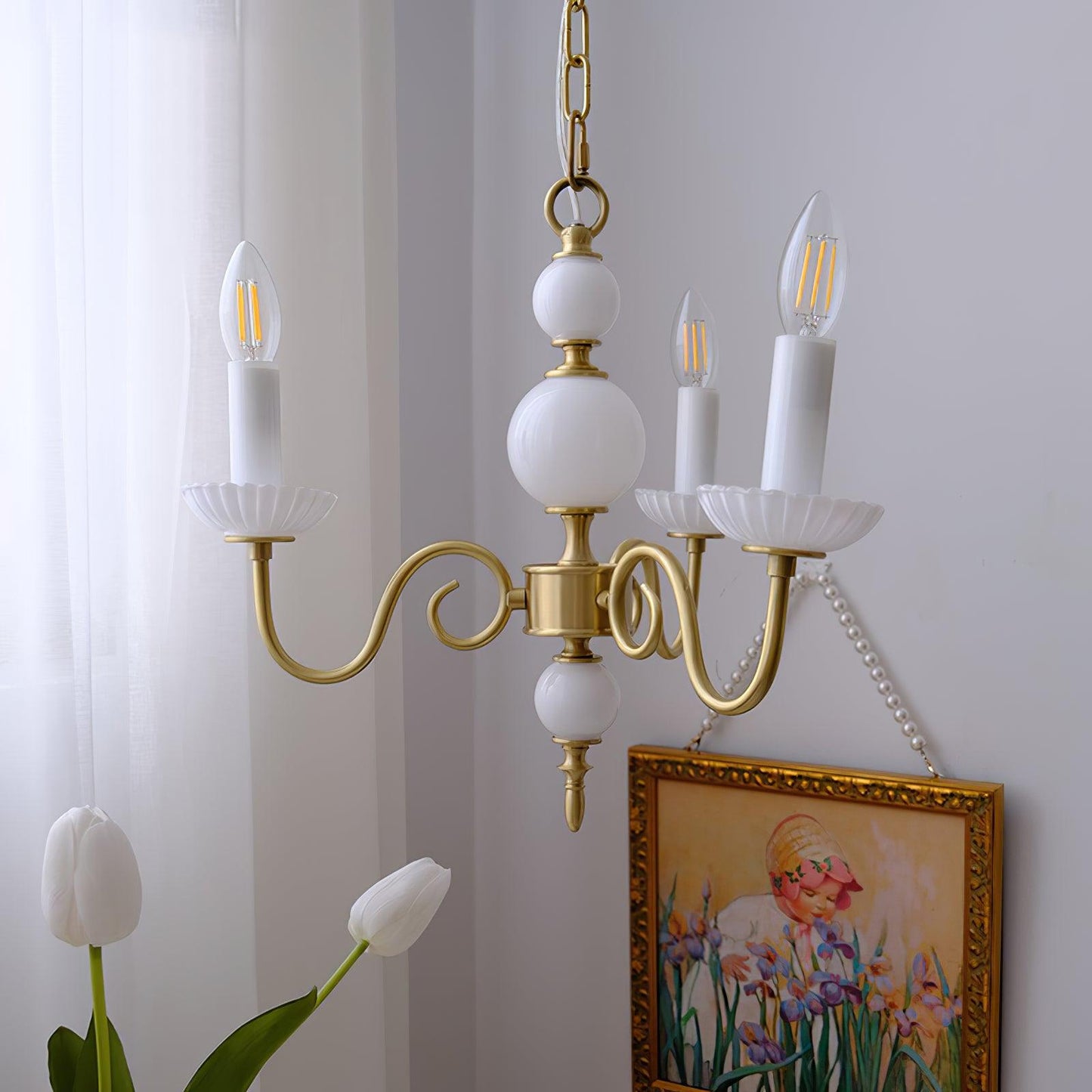 Carlita Crystal Chandelier - Elegant Lighting with Adjustable Height