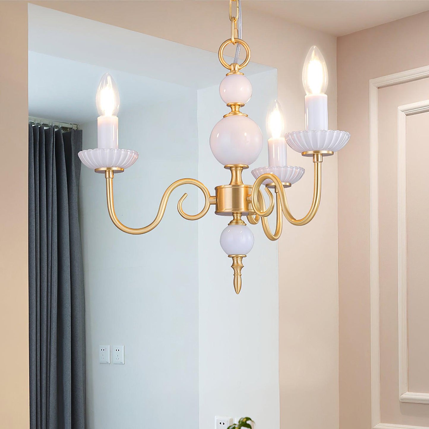 Carlita Crystal Chandelier - Elegant Lighting with Adjustable Height