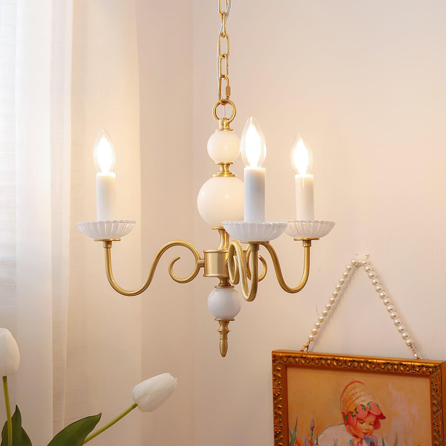 Carlita Crystal Chandelier - Elegant Lighting with Adjustable Height