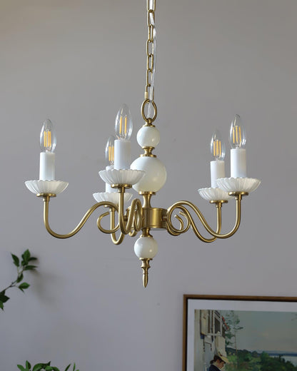 Carlita Crystal Chandelier - Elegant Lighting with Adjustable Height