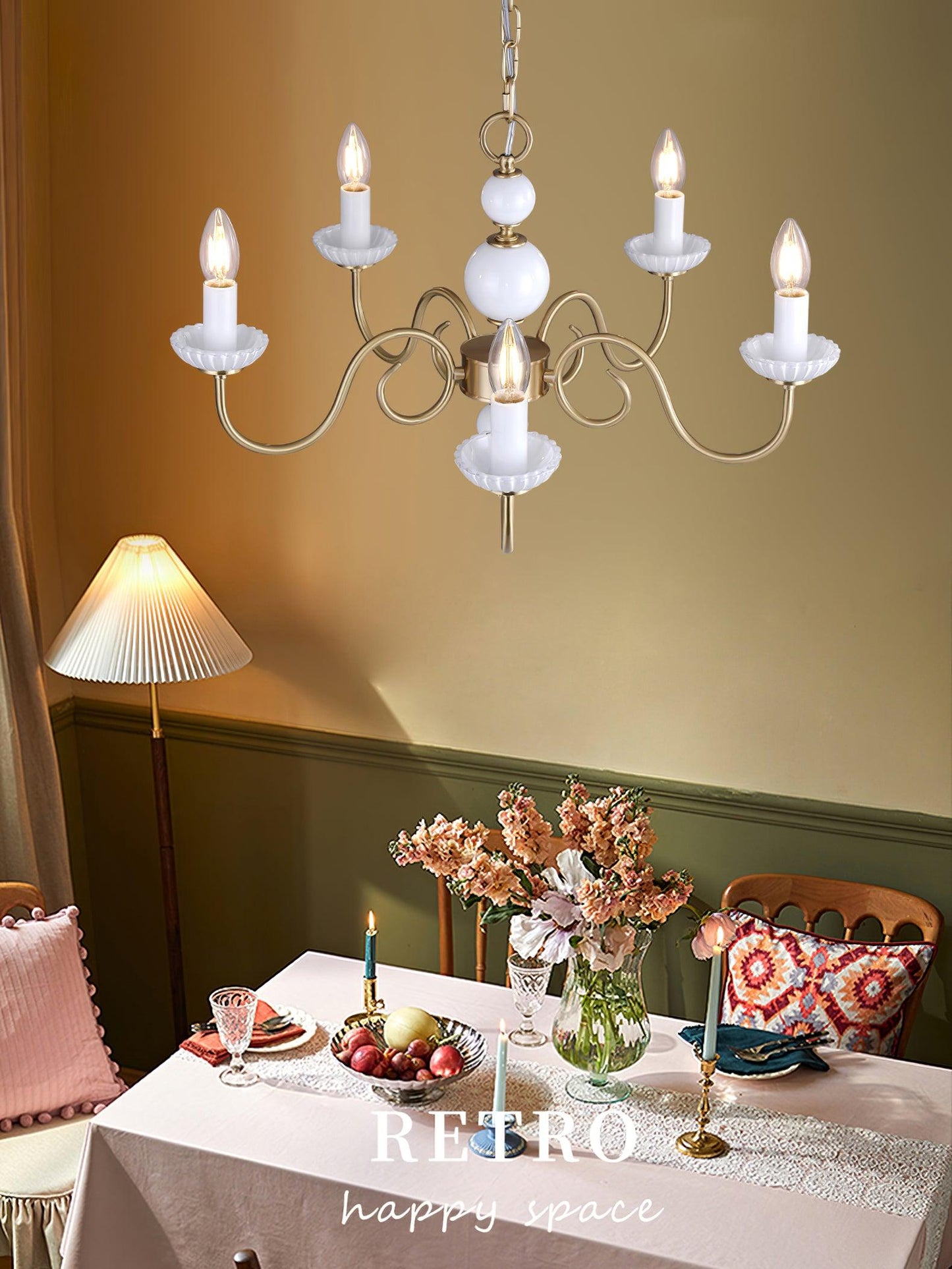 Carlita Crystal Chandelier - Elegant Lighting with Adjustable Height