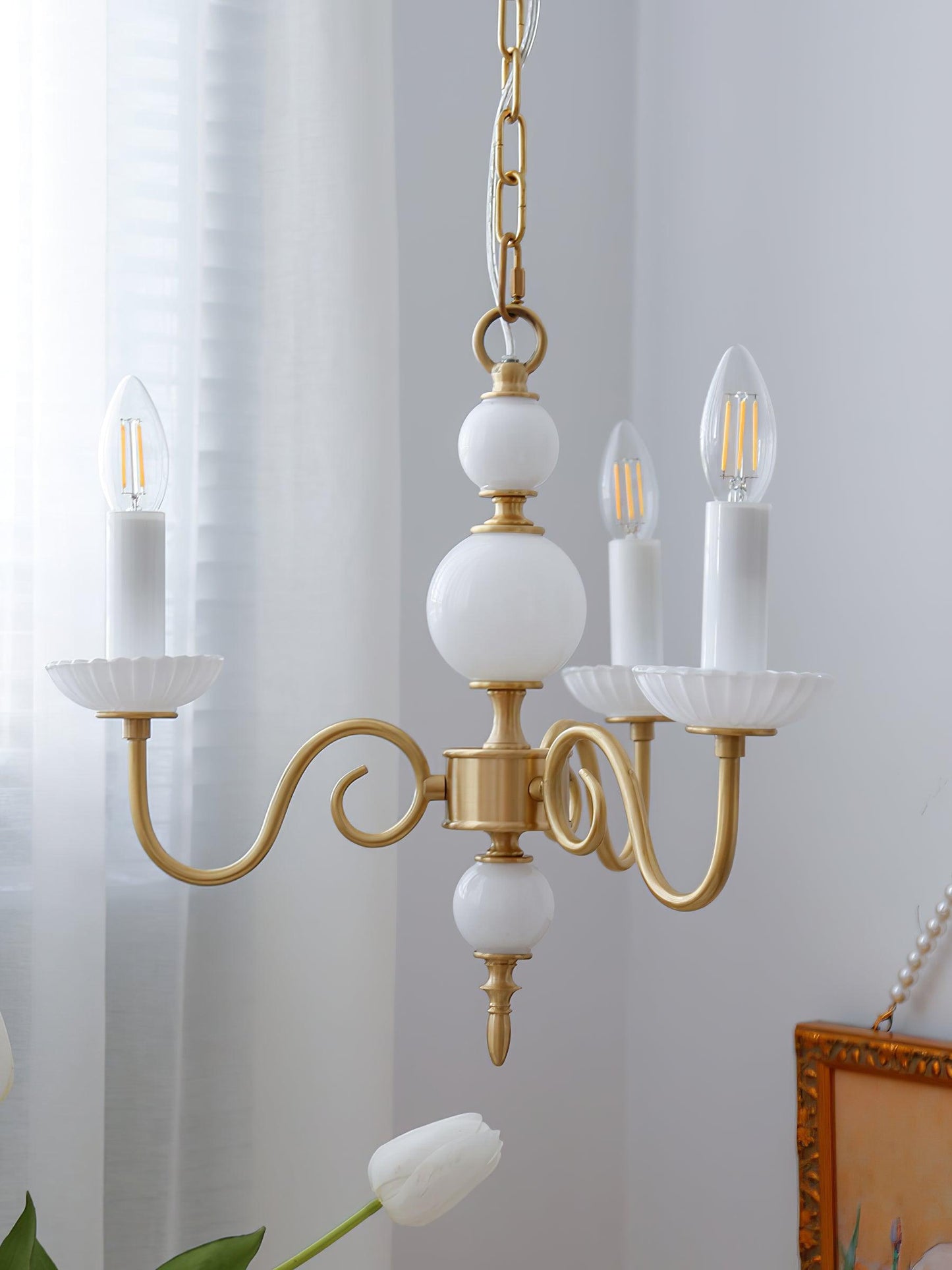 Carlita Crystal Chandelier - Elegant Lighting with Adjustable Height