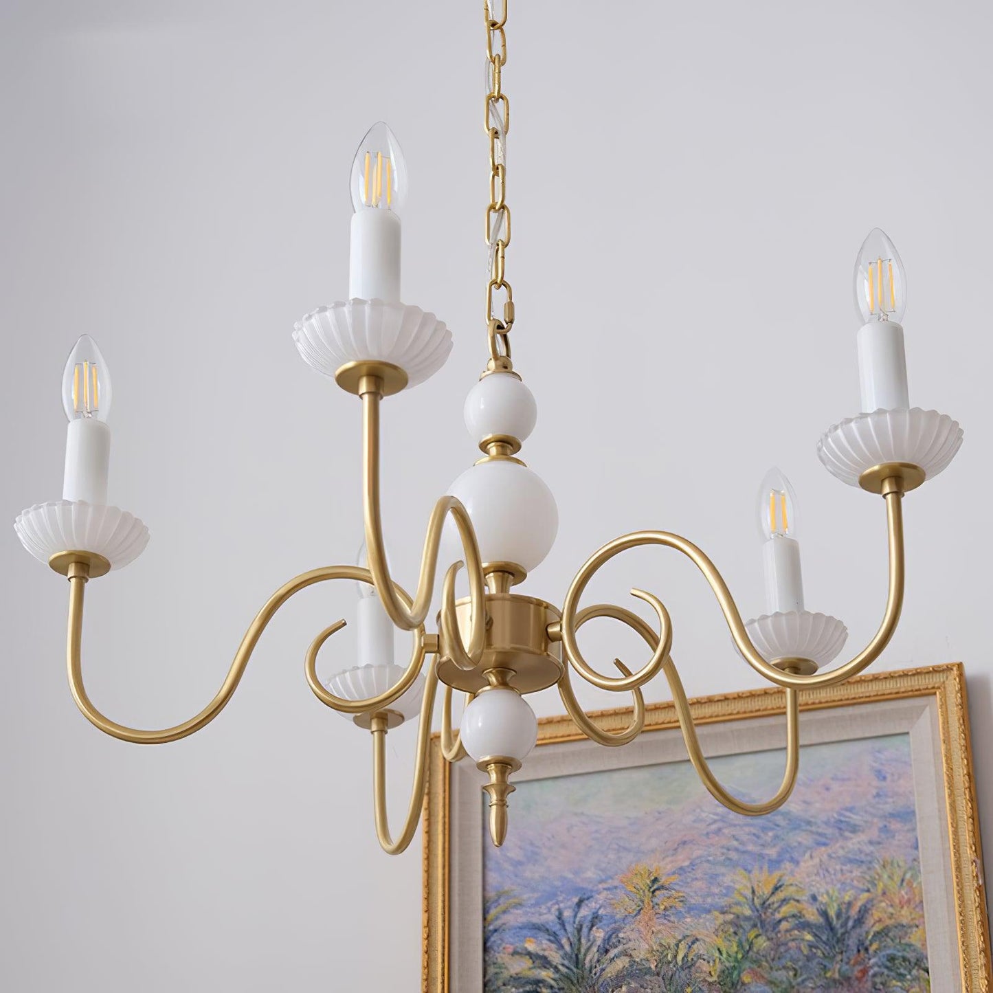 Carlita Crystal Chandelier - Elegant Lighting with Adjustable Height