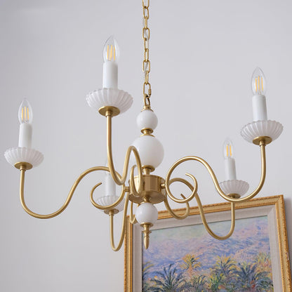 Carlita Crystal Chandelier - Elegant Lighting with Adjustable Height