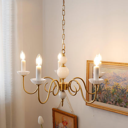 Carlita Crystal Chandelier - Elegant Lighting with Adjustable Height