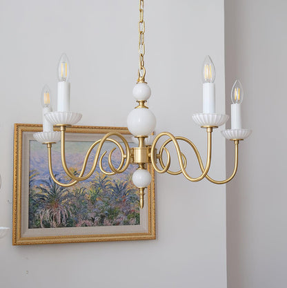 Carlita Crystal Chandelier - Elegant Lighting with Adjustable Height