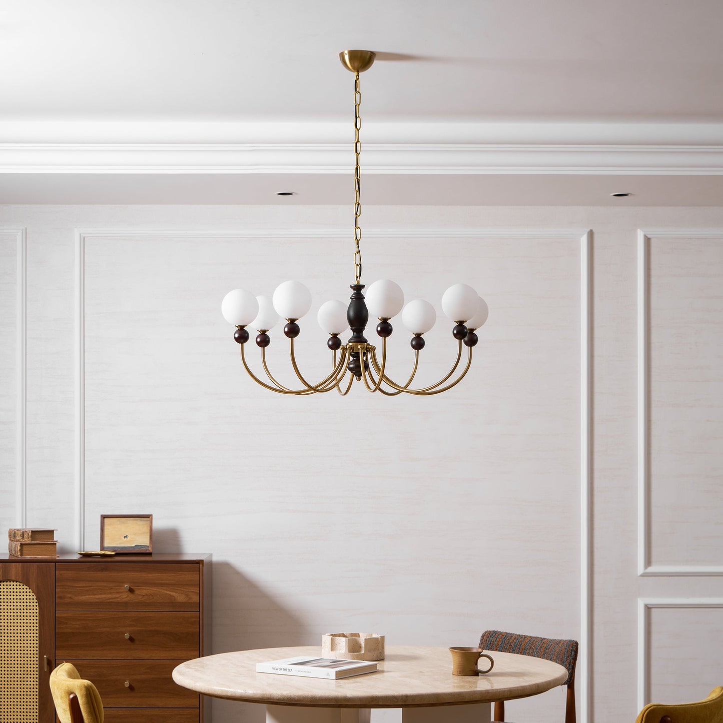 Carmina Orbital Chandelier - Modern Design with Adjustable Arms & LED