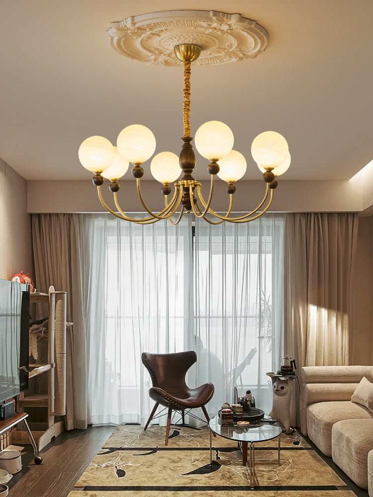 Carmina Orbital Chandelier - Modern Design with Adjustable Arms & LED