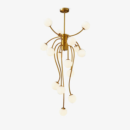 Caroline Chandelier - Elegant Crystal Design with Adjustable Height