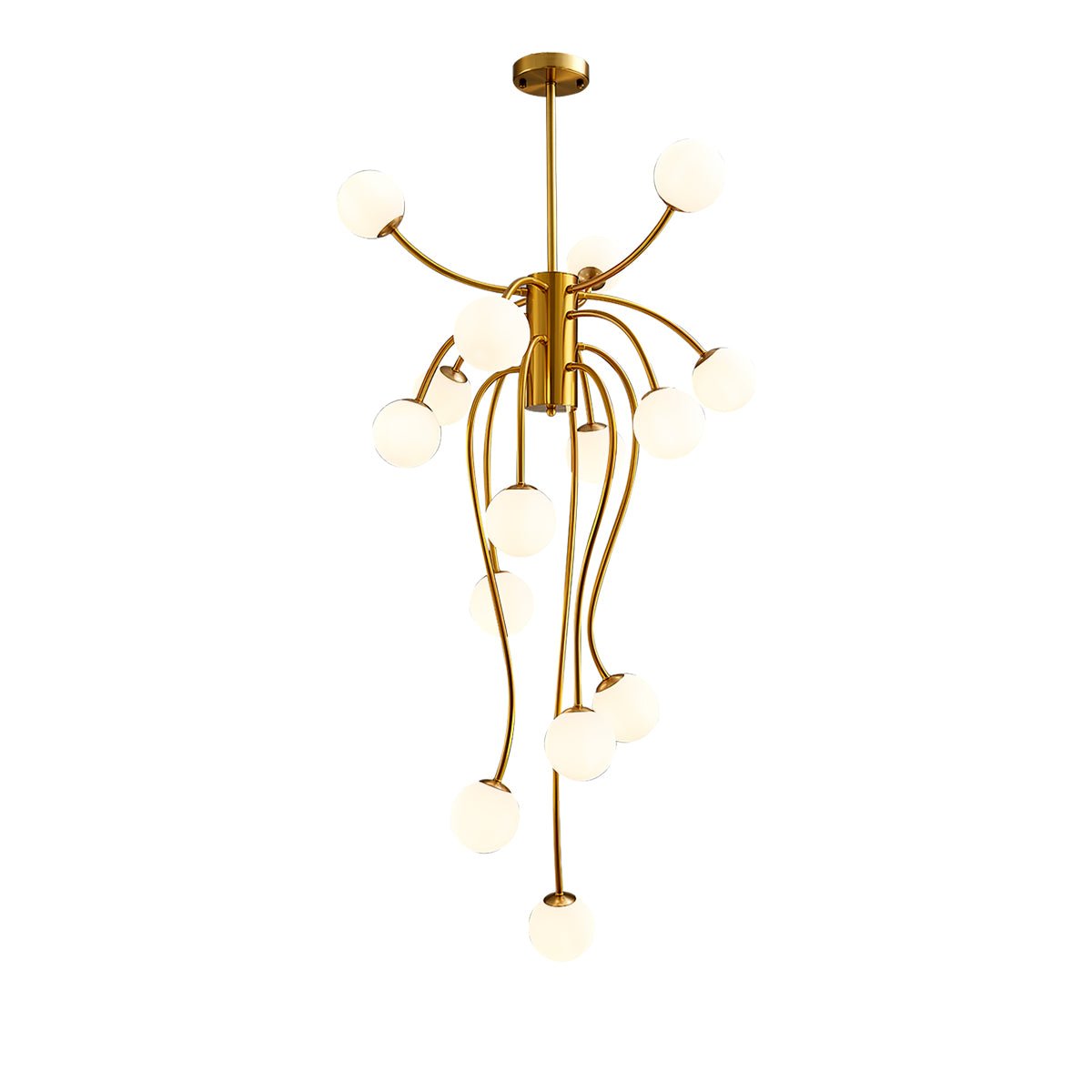 Caroline Chandelier - Elegant Crystal Design with Adjustable Height