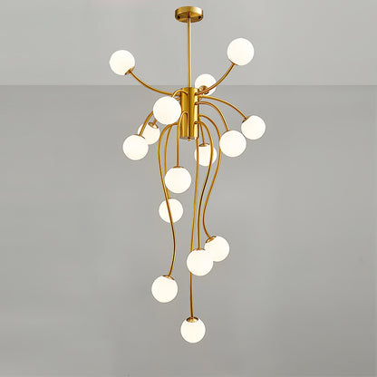 Caroline Chandelier - Elegant Crystal Design with Adjustable Height